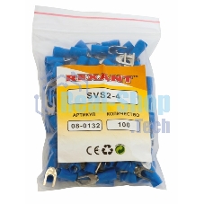 Наконечник вилочный изолированный Rexant 4.3 мм 1.5-2.5 мм² (НВи 2.5-4/НВи 2-4) синий