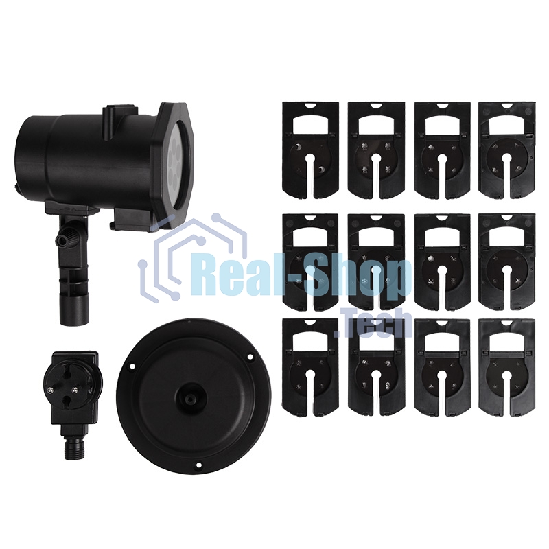 Проектор Neon-night LED, 12 сменных слайдов, цвет RGbW, 12В