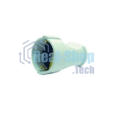 Штепсельный разъем c заземлением белый MAKEL 10003