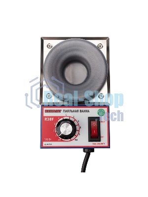 Паяльная ванна Rexant, модель R38F, 100 Вт, ø 38 мм, 200-480 °C, бессвинцовая