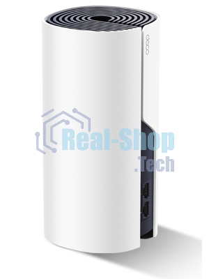 Домашняя Mesh TP-Link Wi-Fi система Deco M4 (1-Pack), 1167 Мбит/с (5 ГГц: до 867 Мбит/с + 2,4 ГГц: до 300 Мбит/с), 2 порта 1000 Мбит/с, 2 встроенные антенны на каждом модуле Deco