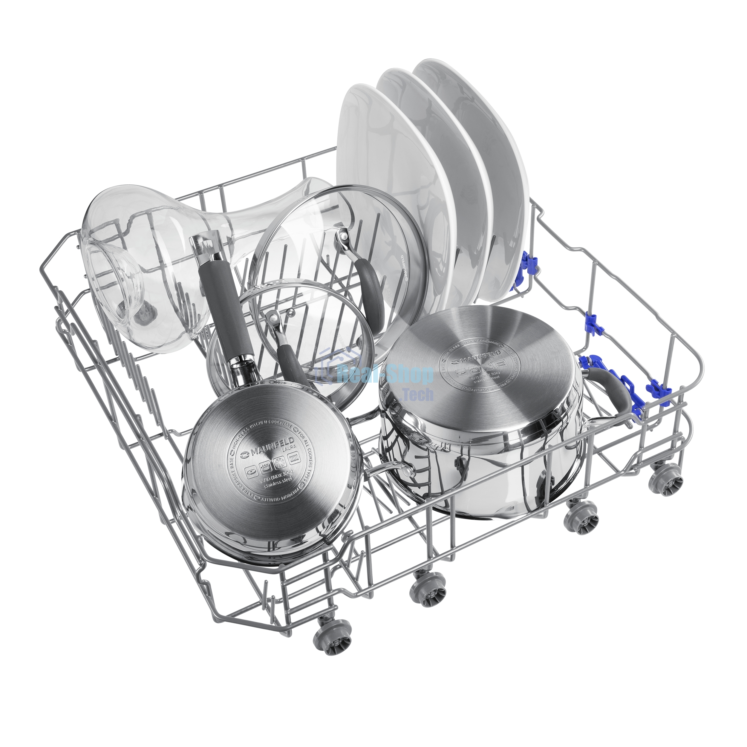 Встраиваемая посудомоечная машина Maunfeld MLP6022A01, черный, 59.8 см, 12 компл., 49 дБ, класс A++