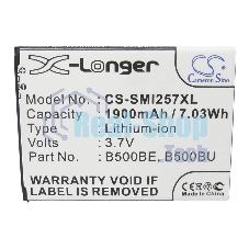 Аккумулятор CameronSino CS-SMI257XL (B500AE) для Galaxy S4 mini GT-I9190 3.7V, 1900mAh, 7.03Wh