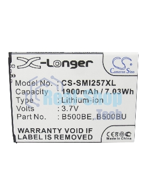 Аккумулятор CameronSino CS-SMI257XL (B500AE) для Galaxy S4 mini GT-I9190 3.7V, 1900mAh, 7.03Wh