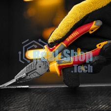 Плоскогубцы комбинированные Denzel диэлектрические трехкомпонентные рукоятки до 1000 В, 165 мм