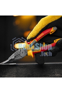 Плоскогубцы комбинированные Denzel диэлектрические трехкомпонентные рукоятки до 1000 В, 165 мм