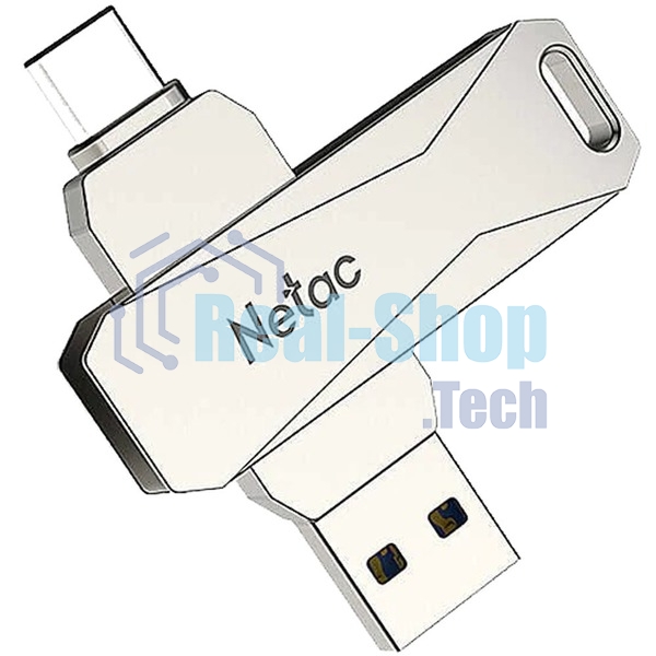 Флешка USB Netac U782C 512 Gb USB 3.0+TypeC Dual Flash 