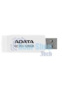 Флешка USB ADATA UC310 (UC310-128G-RWH), 128Gb, USB 3.2 Gen1, R/W 100/30, белый