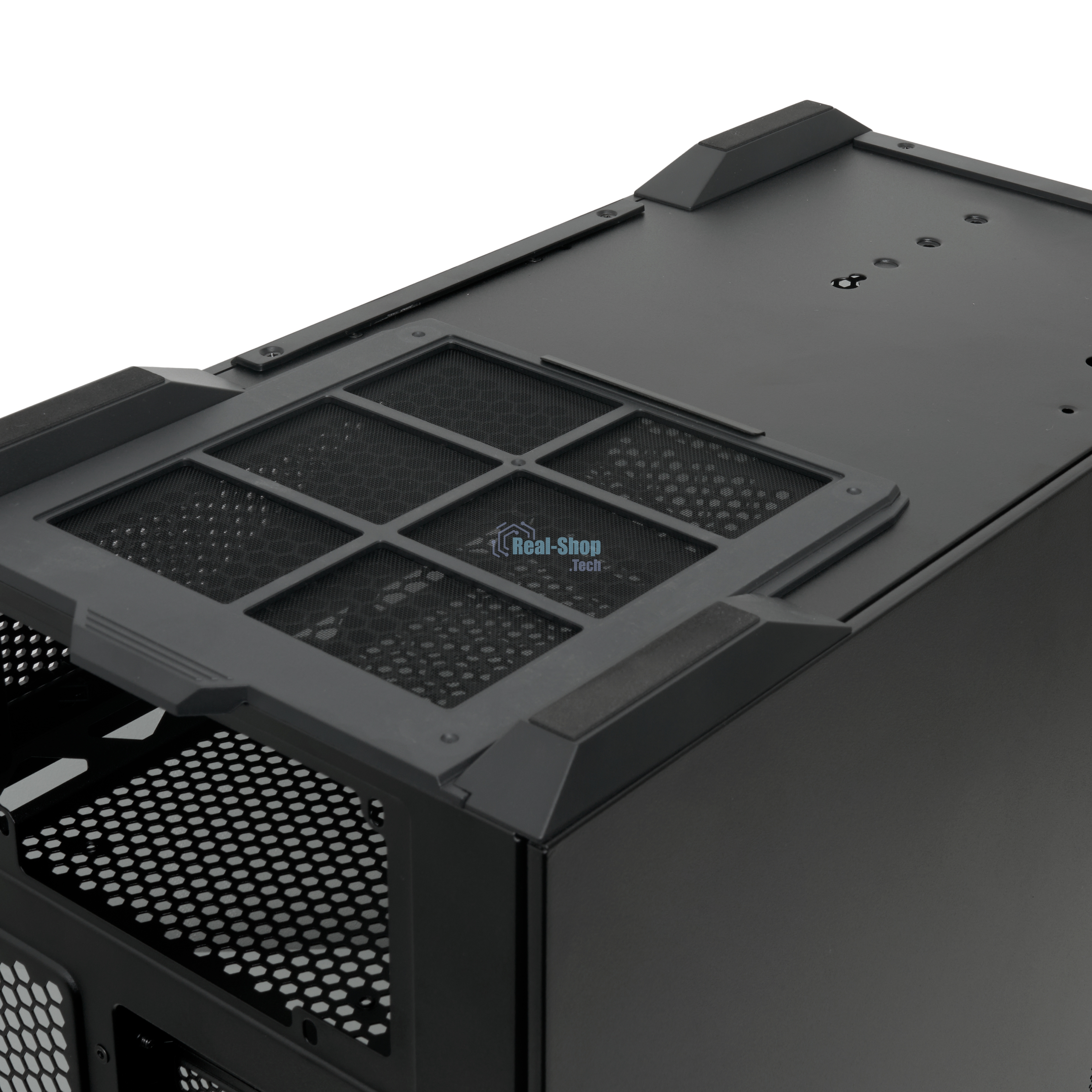 Компьютерный корпус без блока питания HSPD F711-TGbK-ARGB, Panoramic Full Tower, черный, TG, 0.7 SPCC, 4x120мм ARGB ATX, mATX, mITX 190/420/280мм 2x2.5