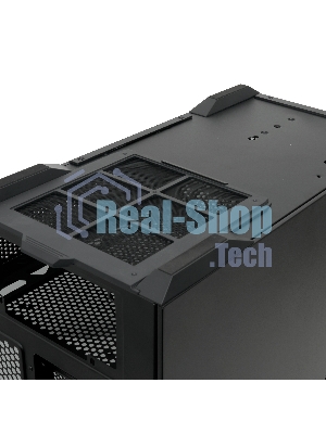 Компьютерный корпус без блока питания HSPD F711-TGbK-ARGB, Panoramic Full Tower, черный, TG, 0.7 SPCC, 4x120мм ARGB ATX, mATX, mITX 190/420/280мм 2x2.5