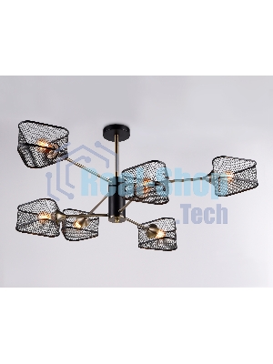 Светильник Ambrella light TR80172/6 SB/BK бронза/черный E27/6 max 40W D950*375