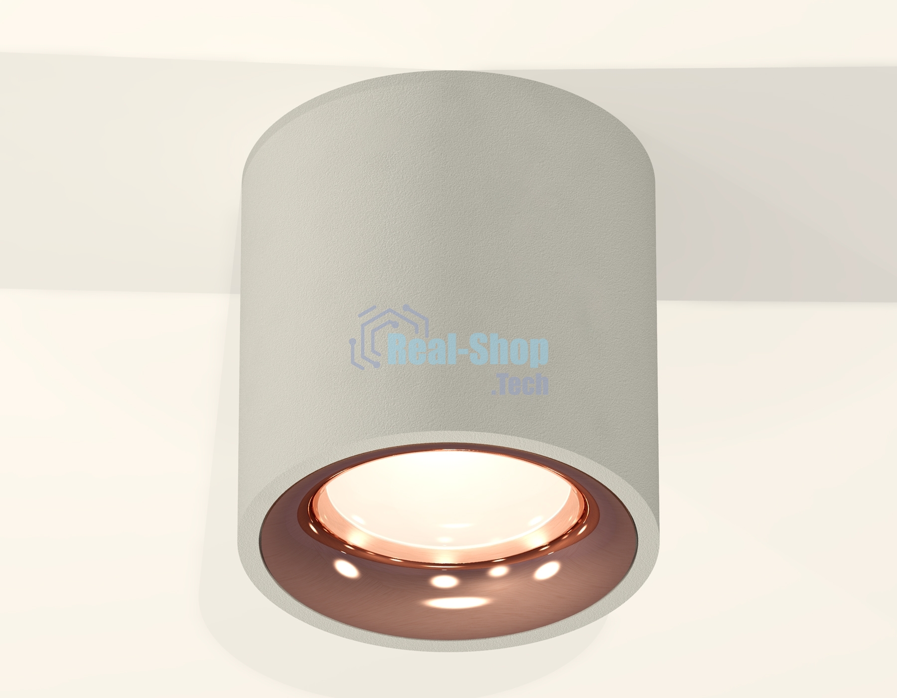 Светильник Ambrella Light XS7533025 SGR/PPG серый песок/золото розовое полированное MR16 GU5.3 (C7533, N7015)