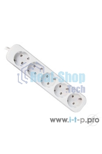 Удлинитель Defender E530 белый 3.0 м, 5 розеток 