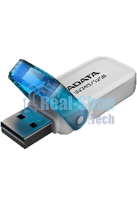 Флешка USB ADATA UV240 (AUV240-32G-RWH), 32Gb, USB 2.0, R/W 15/5, белый/синий