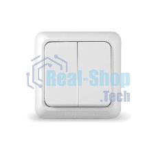 Выключатель 2-кл. ОП Олимп 10А IP20 белый Universal О0023