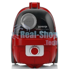 Пылесос Gorenje VC1901GACRCY черный/красный, 300/1900 Вт, уборка сухая, пылесборник контейнер 2.2 л