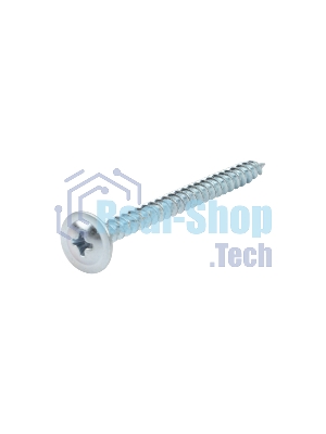 Саморез с прессшайбой Kranz ПШС острый 4.2х50, короб (200 шт./уп.)