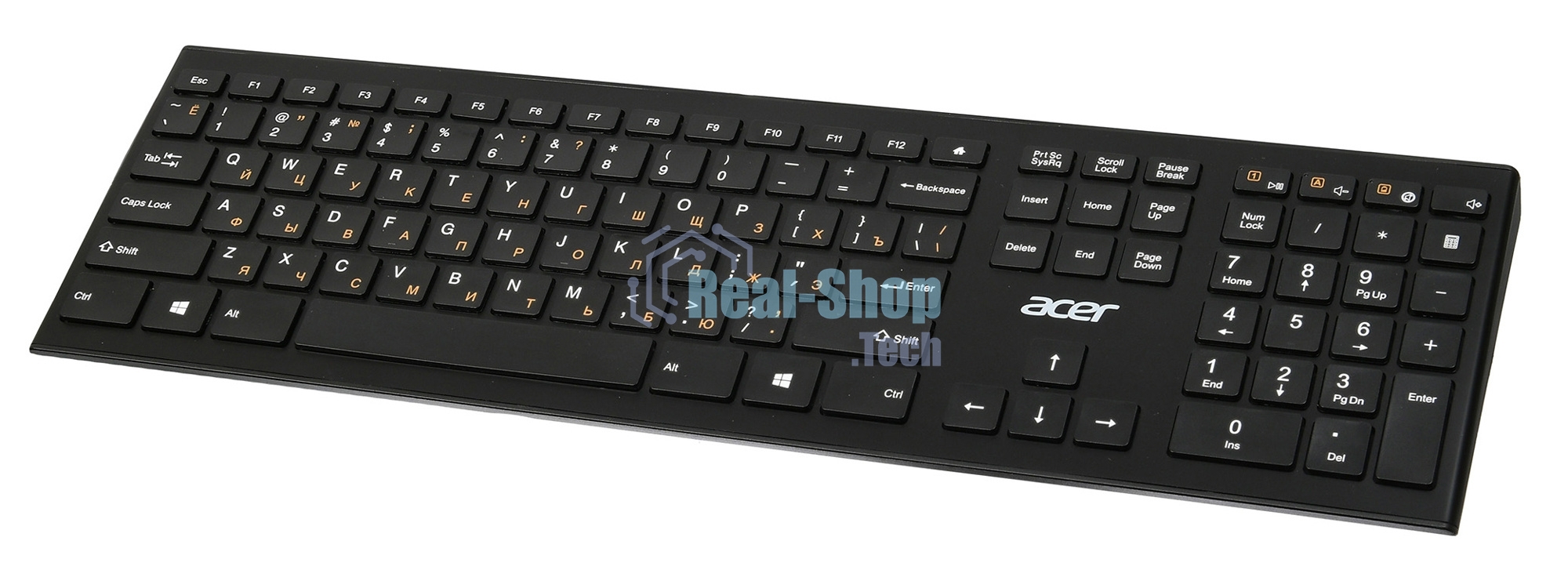 Клавиатура беспроводная Acer OKR010, USB, Радиоканал, черный