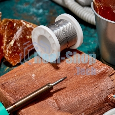 Припой с канифолью Rexant ПОС-61, 100г, Ø1мм, (олово 61%, свинец 39%), катушка