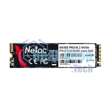 Накопитель SSD Netac N930E Pro, 128Gb, PCIe 3.1 x4, M.2 2280, NVMe, R/W 970/650
