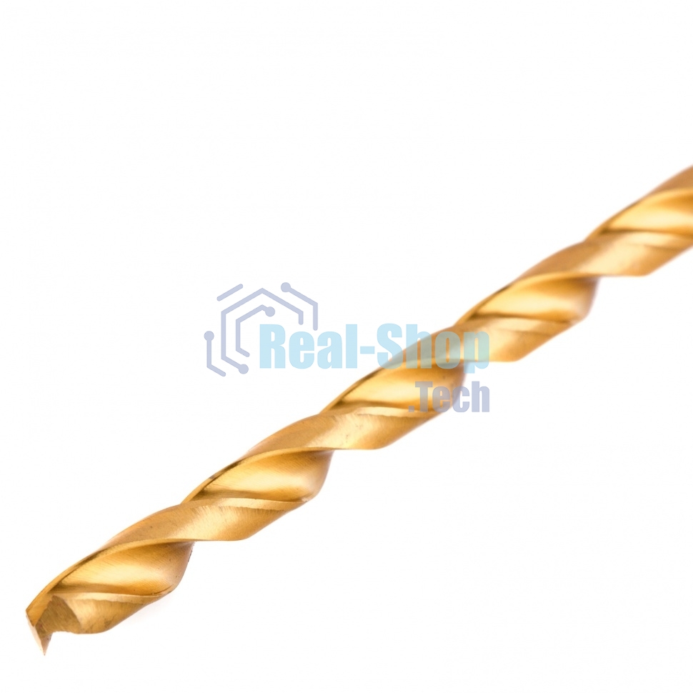 Сверло спиральное по металлу Matrix 6 x 300мм, HSS, нитридтитановое покрытие