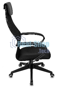 Кресло руководителя Бюрократ CH-607 TW-01 черный, сетка/ткань с подголов. крестовина пластик