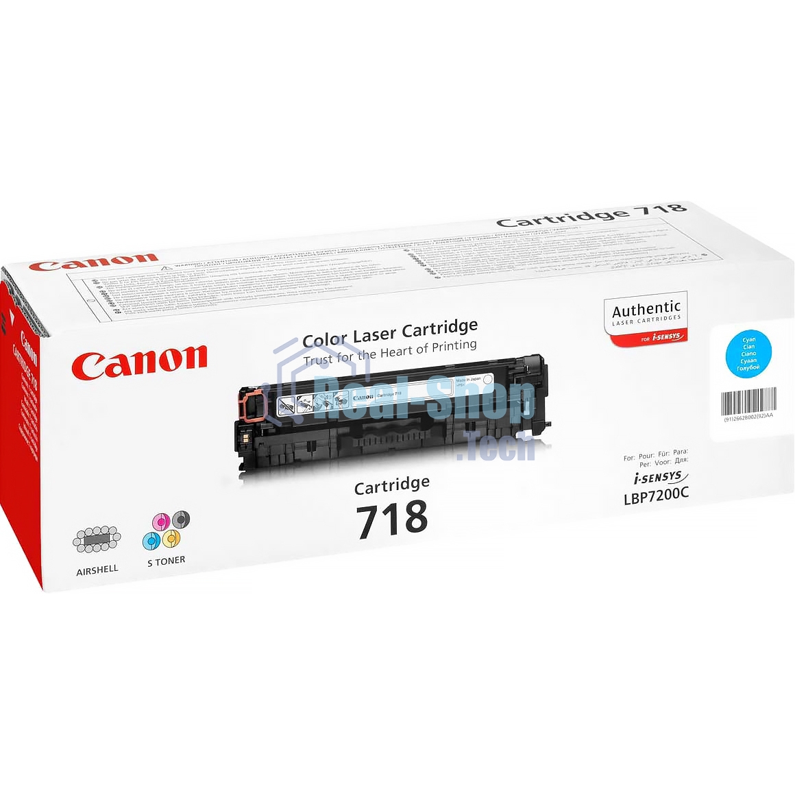 Картридж лазерный Canon Cartridge 718C (2661B002) голубой (2900 стр.) для Canon LBP7200/MF8330/8350