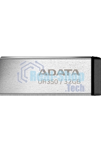 Флешка USB ADATA UR350 (UR350-32G-RSR/BK), 32Gb, USB 3.2, R/W 100/15, серебристый/черный