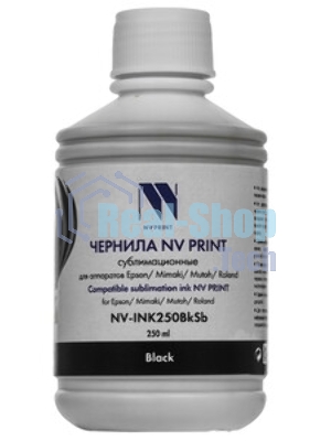 Чернила NV PRINT сублимационные NV-INK1000BkSb для аппаратов Epson, Mimaki, Mutoh, Roland (1000ml) Black, box