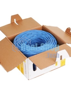 Кабель информационный Lanmaster LAN-5EUTP-PT-LSZH-BL cat.5e UTP 4 пары 24AWG LSZH внутренний 305м синий