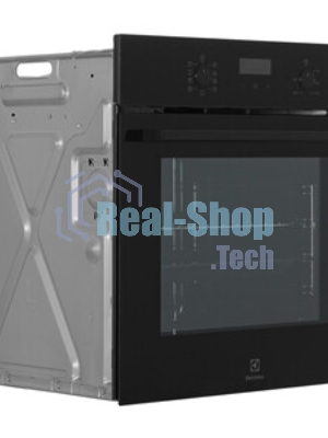 Духовой шкаф с паром Electrolux EOD5C70BZ SteamBake,цвет -черный, утапливаемые переключатели, таймер отключения, отложенный старт, будильник, хромированные направляющие из нержавеющей стали Easy Entry, телескопические направляющие FlexiRunners (1 ур) с изменением высоты установки, 3 стекла, каталитическая очистка