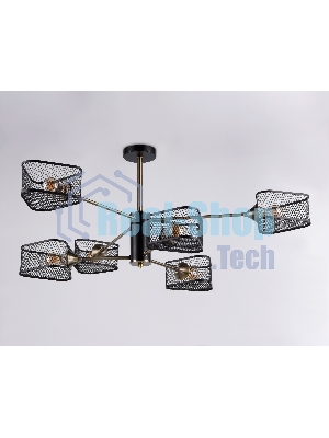 Светильник Ambrella light TR80172/6 SB/BK бронза/черный E27/6 max 40W D950*375
