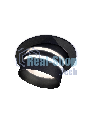 Комплект встраиваемого поворотного светильника Ambrella light XC7652082 SBK/FR черный песок/белый матовый MR16 GU5.3 (C7652, N7142)