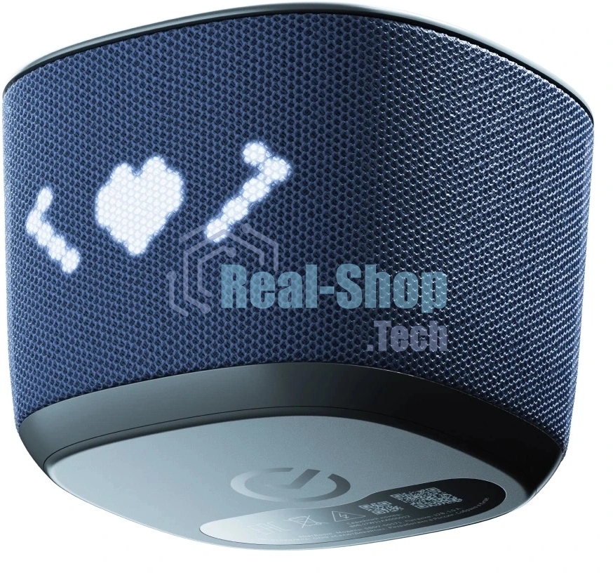 Умная колонка Sber Boom Home, 8Вт, с экраном, 1 динамик, часы, мультирум, TWS, Zigbee хаб, Wi-Fi, Bluetooth 5.0, Zigbee, Салют, морской