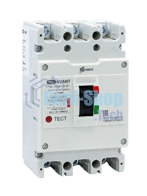 Выключатель автоматический PRO.KVANT TM-100H 3P 40A 70kA | KV0000037 | Контактор (Legrand)