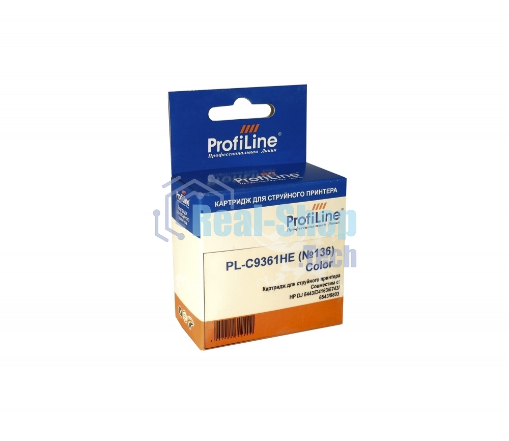 Картридж струйный ProfiLine PL-C9361HE №136 для принтеров HP DJ 5443/D4163/5743/6543/9803 Color водные