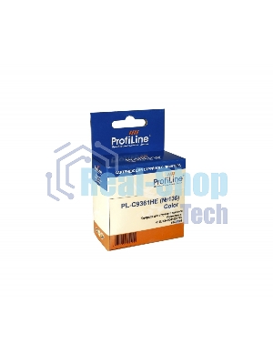 Картридж струйный ProfiLine PL-C9361HE №136 для принтеров HP DJ 5443/D4163/5743/6543/9803 Color водные