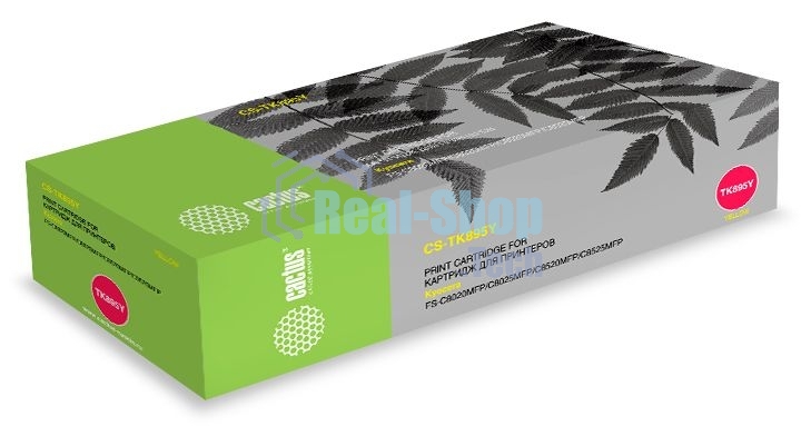 Картридж лазерный Cactus CS-TK895Y желтый (6000 стр.) для Kyocera Mita FS C8020/C8020MFP/C8025/C8025MFP