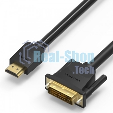 Кабель Vention HDMI 19M/DVI-D Dual link 25M - 5 м