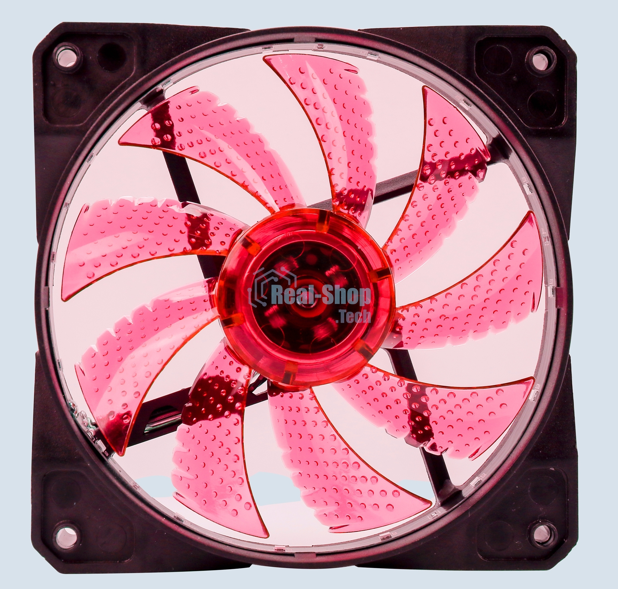 Вентилятор для корпуса Digma DFAN-LED-RED черный, 120 мм, 1200 об/мин, 23 дБ, 4 pin