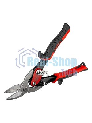 Ножницы по металлу Matrix, 250 мм, левый рез,сталь CRMO,двухкомпонентные рукоятки, PRO