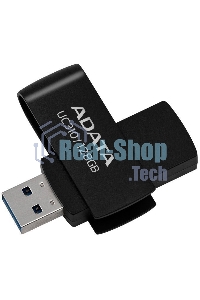 Флешка USB ADATA UC310 (UC310-128G-RBK), 128Gb, USB 3.2 Gen 1, R/W 100/30, черный