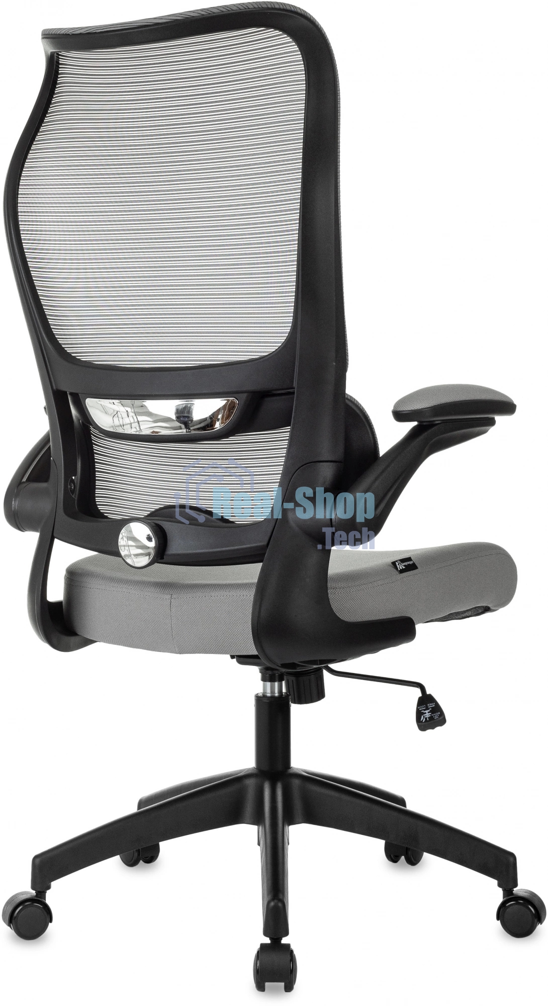 Кресло руководителя Бюрократ Sigma 1 серый, сетка/ткань, крестов. пластик