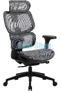 Кресло компьютерное Cactus CS-MC555-GY черный/серый, сетка