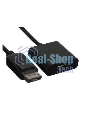 Переходник GoPower DisplayPort (m)-HDMI (f) ver.1.4 черный Premium Zip-Lock c подвесом (1/200)
