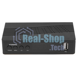 Приставка для цифрового ТВ Starwind CT-200 черный, DVB-T2, DVB-T, DVB-C, HDMI, USB 2.0 х2