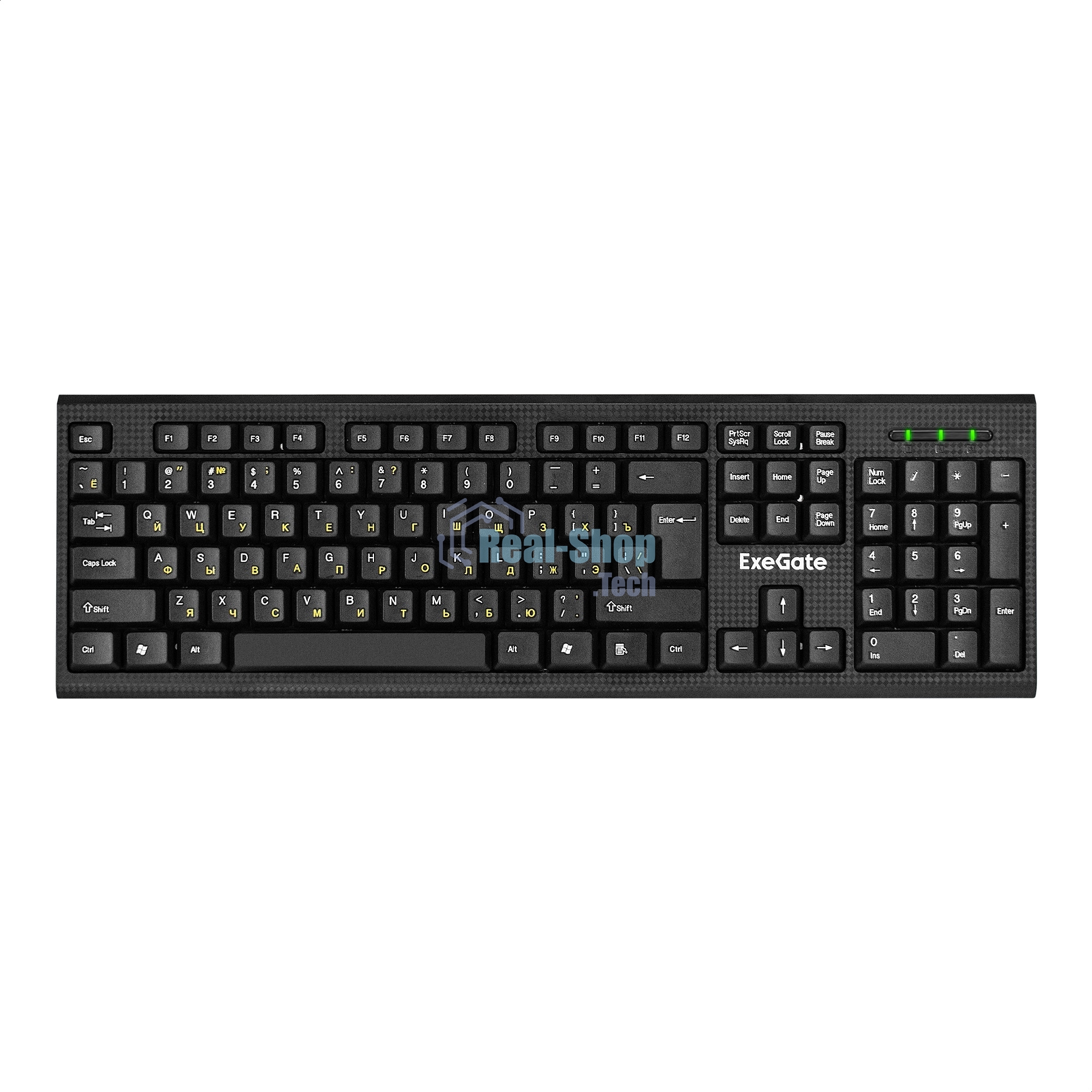Комплект клавиатура+мышь ExeGate Professional Standard Combo MK170 проводной, USB, 1200 DPI, чёрный
