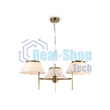 Люстра Ambrella light LH72471/3 BS/WH латунь/белый Е14/3 max 40W D800*290-1080