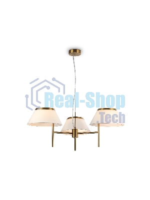 Люстра Ambrella light LH72471/3 BS/WH латунь/белый Е14/3 max 40W D800*290-1080