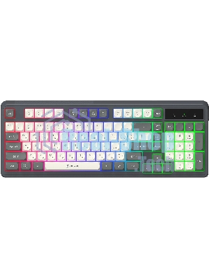 Клавиатура Oklick 731G проводная, USB Type-A, серый/белый